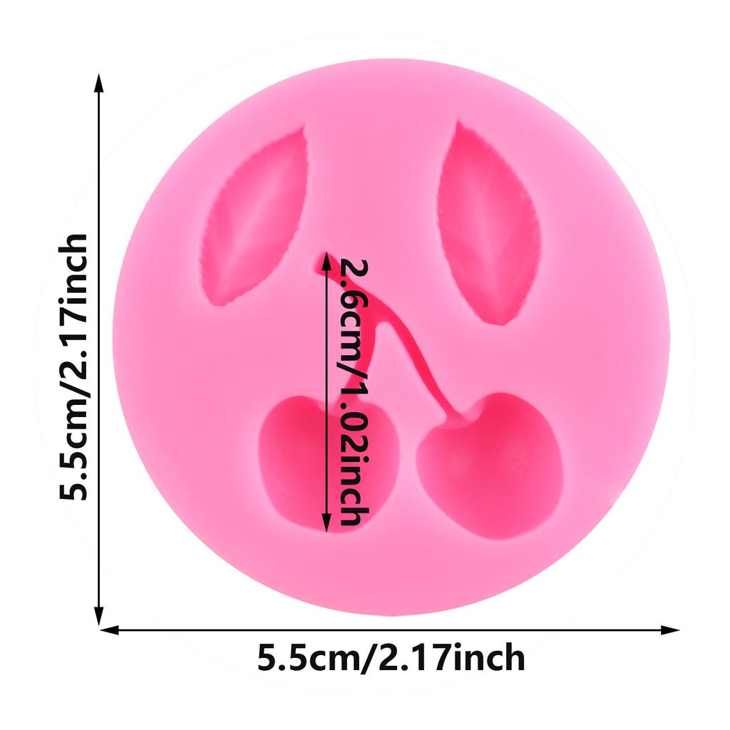 Силиконовая форма для помадки с фруктами и овощами, клубникой для украшения торта из сахара, топпер для кексов, конфет, шоколадной жевательной резинки, формы для полимерной глины