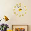 3D Wall Clock Acrylic Frameless Digital Clock Mirror Wall Sticker For DIY Living Room Bedroom Office Decorations Hanging Watch