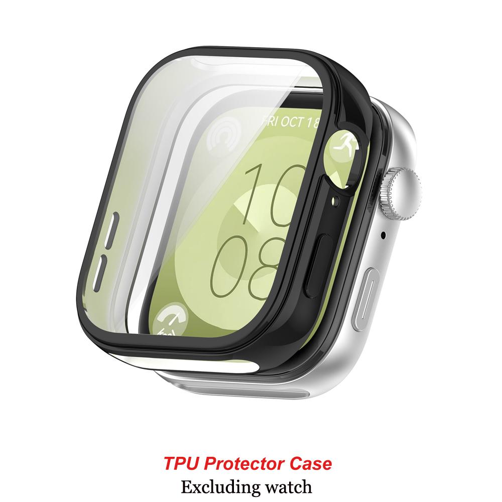 Стекло + чехол для Huawei Watch Fit 3, универсальная защита экрана, жесткий ПК-бампер, чехол для часов из закаленного стекла для Huawei Watch Fit 3