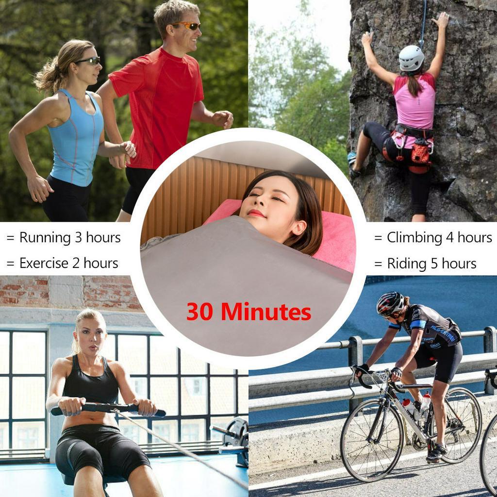 Одеяло для термотерапии Одеяло для сауны Инфракрасная спа-детокс Машина для похудения от целлюлита 650 Вт 180 * 80 см