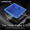Для Tesla Model 3 Model Y Органайзер для хранения в центральной консоли Стиль ледяного кристалла Органайзер-подлокотник Сортировочный кейс Автомобильный бокс Аксессуары 2026
