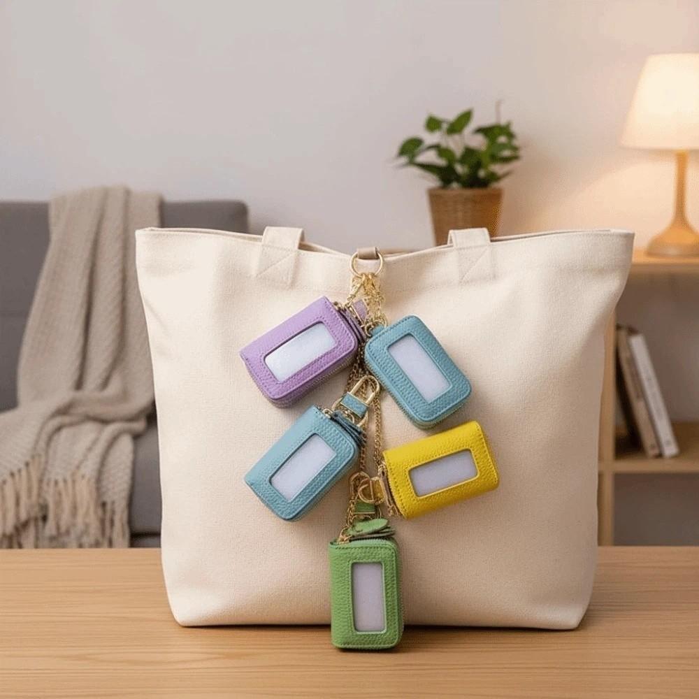 Изысканный кожаный чехол для автомобильного ключа Портативная маленькая сумка для мелочей Покупательская подвесная монетница Помады