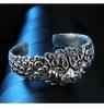 Wide Face Pixiu Bracelet for Men, Made of Pure Silver, Dominating Trendy Fashion, Tiger Head Open Bracelet, Heavy Edition