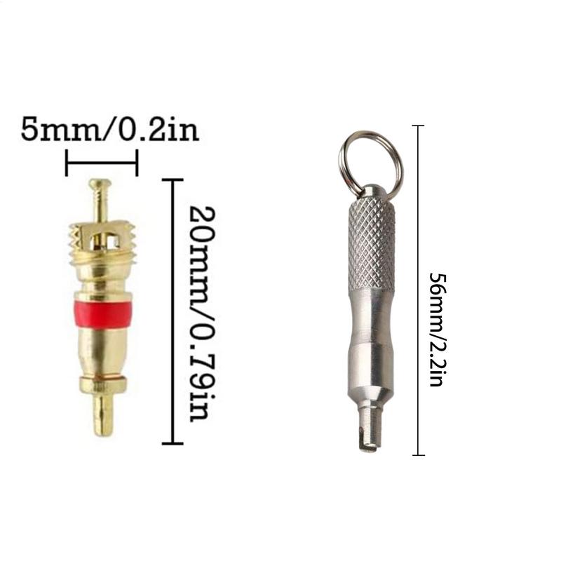 Съемник вентильного стержня Ключ для ремонта стержня вентиля Ключ для ремонта вентиля шины автомобиля Для мотоцикла Автомобиля Грузовика Газонокосилки Велосипеда Велосипеда Внедорожника