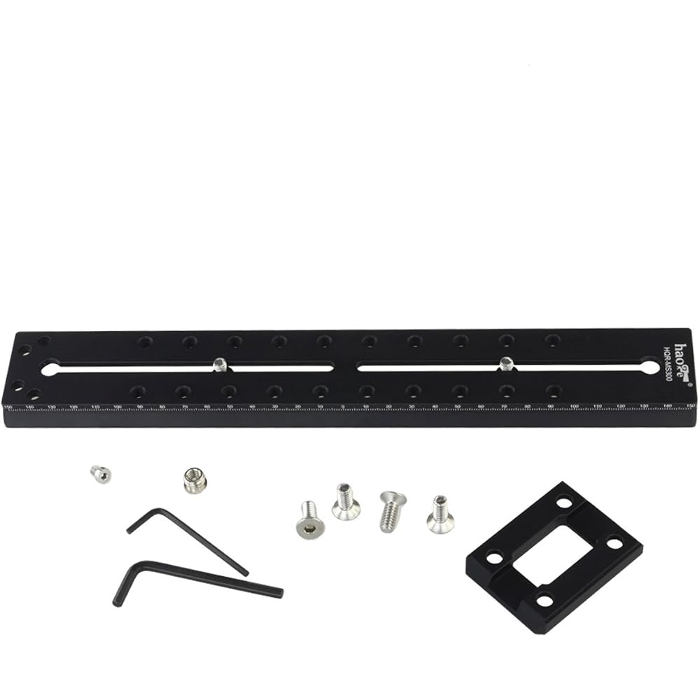 Haoge 300mm Camera Long Slide Quick Release Plate for Sachtler Tripods with Fluid Head (FSB4, FSB6, FSB6T, FSB8, FSB8T, FSB10, FSB10T, DV10 3+3, 5+5 V