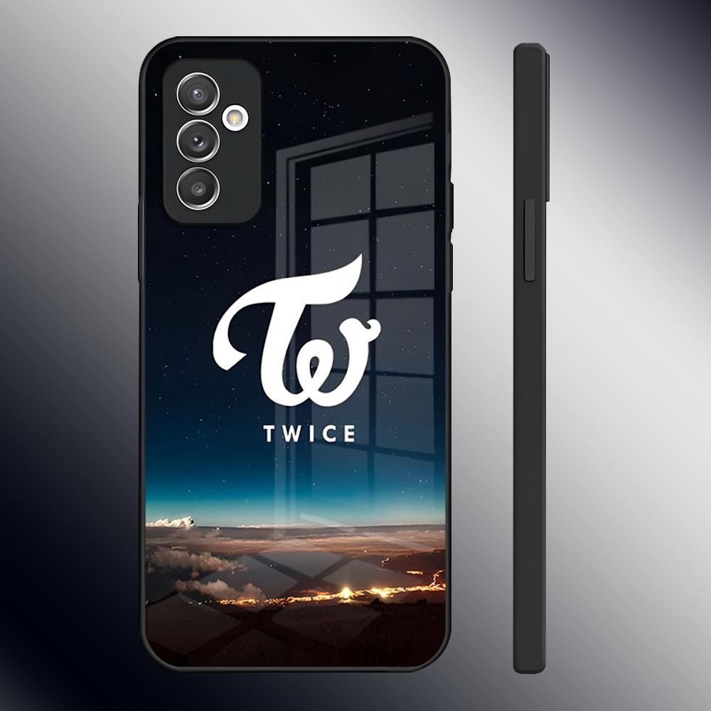 Kpop TWICE Phone Case for Samsung S24 Ultra S23 S22 S20 Fe S21 Plus A54 A34 A24 A53 A13 Note 20 Glass Back Cover