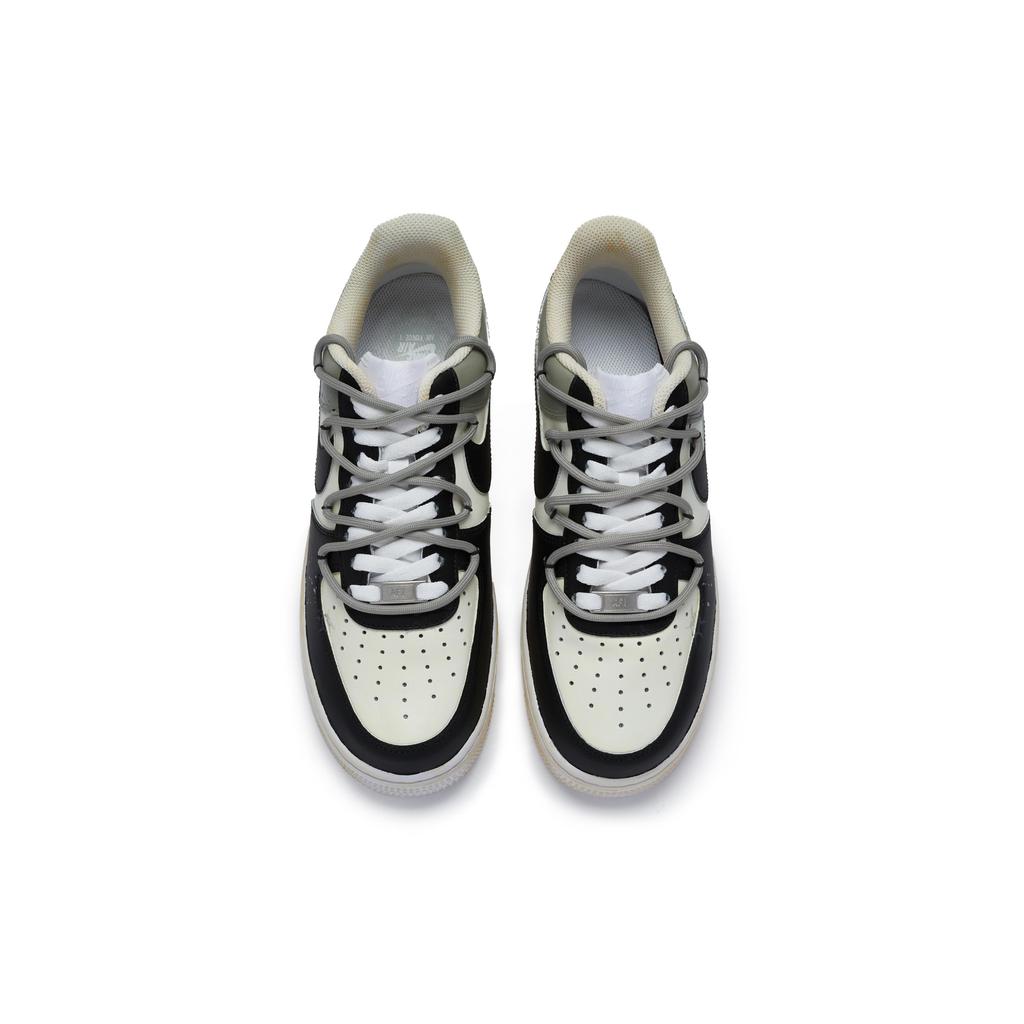 Nike Air Force 1 811 Производственные Нескользящие Низкие Скейтбордические Кроссовки Мужские Черно-Бело-Серые CW2288-111(Команда80-)