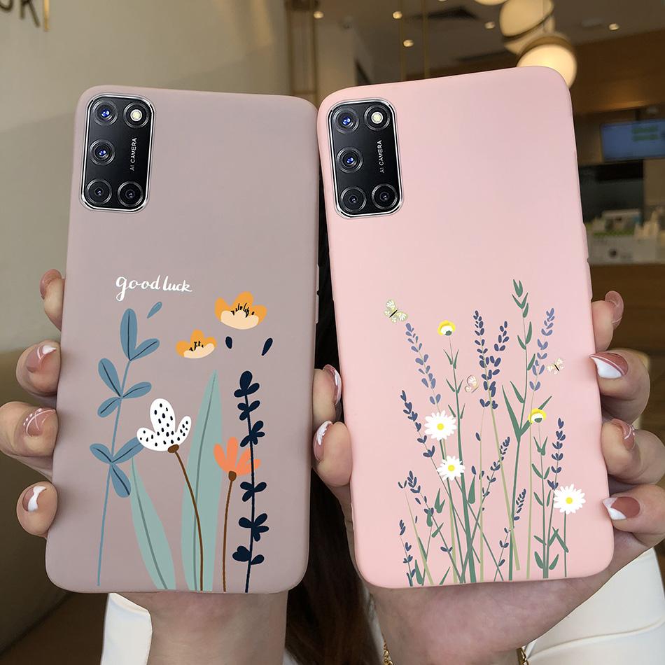 Чехол для Oppo A52 A72 A92 Мультяшный Силиконовый Чехол Сердце Нарисованный Чехол Для Oppo A72 A52 A 52 A 72 A 92 OppoA52 OppoA92 Чехол для Телефона