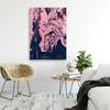 Canvas print, Painted pink abstraction