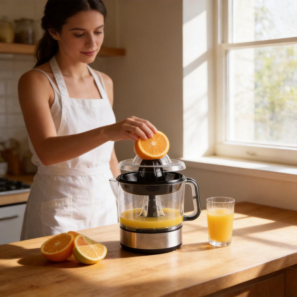 Eu Plug 700ml Fruit Masticating Juicer Electric Lemon Orange Citrus Squeezer Press Extractor