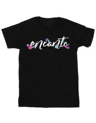 Хлопковая футболка с логотипом Encanto для девочек