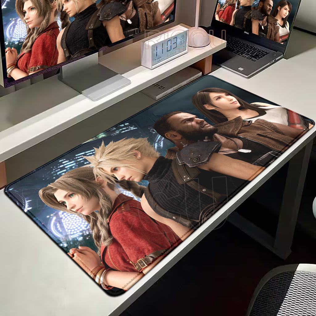 Final Fantasy 7 Large Gaming Mouse Pad HD Computer Mousepad PC Gamer Laptop Mouse Mat Office Mausepad XXL Keyboard Mat Desk Pad