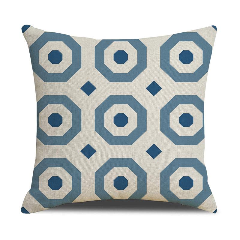 Скандинавский Геометрический Мандала Льняная Наволочка Цифровая Печать Автомобиль Диван Кровать Подушка Подушка Наволочка Дом
