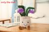 Tulip Mushroom Potted Plush Toy With Pp Cotton Fill And Cartoon Style For Creative Lounge Decor