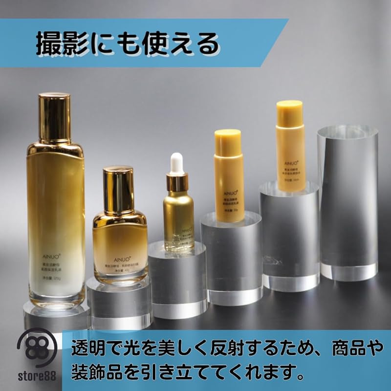 Store88 акриловый блок акриловая подставка для фотоблока основание акриловая панель дисплей прозрачный (Квадрат 10см x 10см)