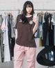 HAVISM Llf Однотонная футболка с коротким рукавом S/S(коричневый)