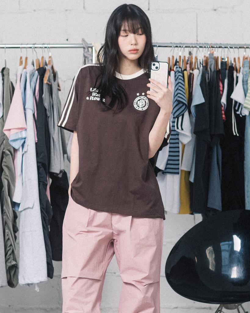 HAVISM Llf Однотонная футболка с коротким рукавом S/S(коричневый)