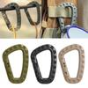 Tactically Carabiner Keychain D Rings Spring Snap Gear Clip Utility Hooks Backpack Hanging Buckle for Outdoor Travelling