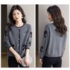 Весенне-осенний вязаный кардиган свитер с длинным рукавом свободный женский корейский кардиган свитер
