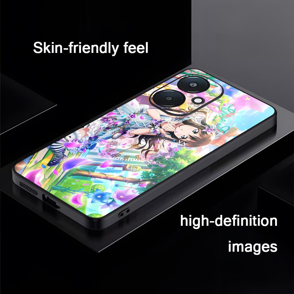 Популярный аниме чехол LoveLive для Xiaomi Redmi 14C 13C 12C Note14 13 12 11 10 Pro Plus S Мягкий черный чехол для телефона