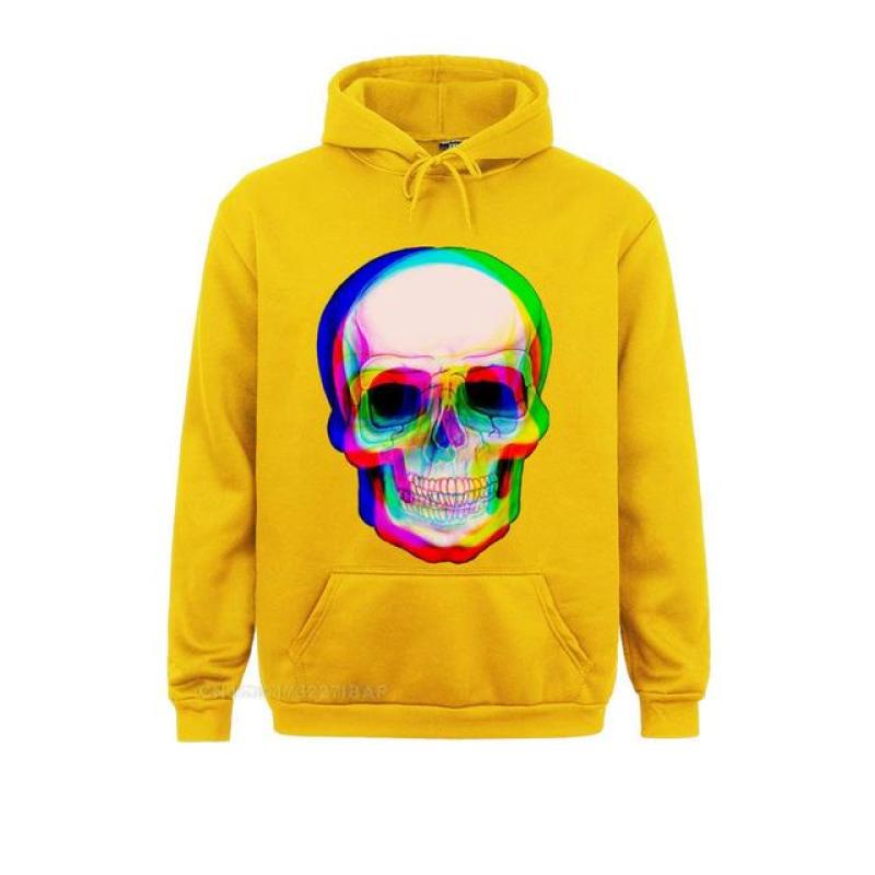 Vaporwave неоновый череп техно хипстерский пуловер с капюшоном эстетический череп акварель Радуга космический череп забавная футболка для мужчин Camisa