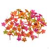 100 Pieces 7.5mm Multi-color Flower Metal Brads for Scrapbooking Card Making DIY Craft