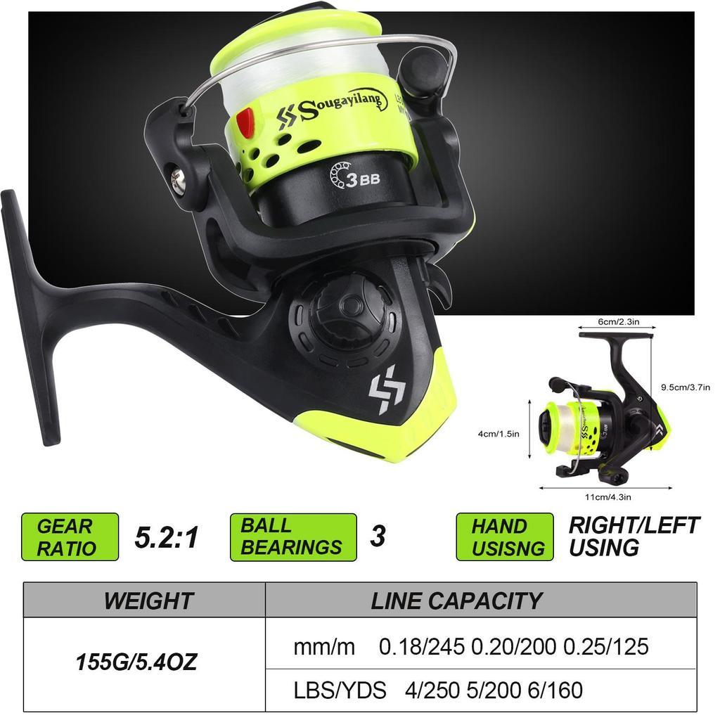 Портативная телескопическая удочка и катушка, комплекты для путешествий, спорта на открытом воздухе, наборы спиннинговых удочек