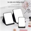 Portable Folding Makeup Mirror for Dorms & Travel - Unisex Desktop Vanity