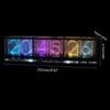 Имитация полноцветного RGB светящегося трубчатого clock LED музыкального спектра DIY наборы Декорация Подарок Ночник Освещение атмосферы