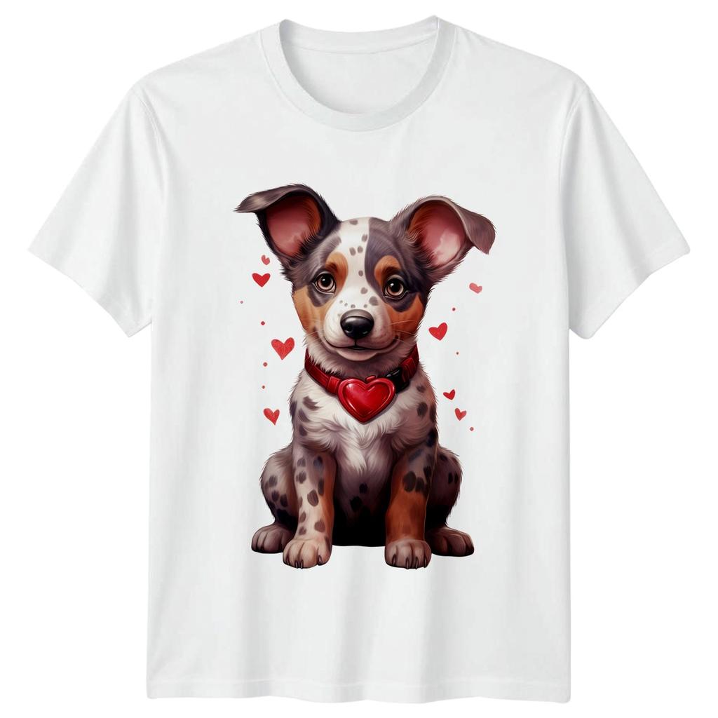 Puppy Dog Heart Animals Dogs Unisexs TShirt Unisexs Tee Graphic Unisex Top a