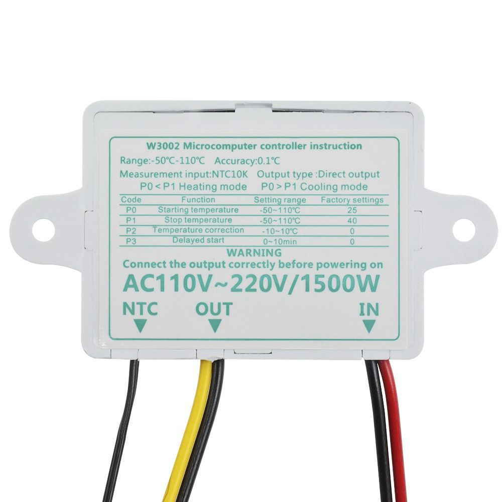 Светодиодный цифровой нагревательный релейный выходной измеритель терморегулятор термостат контроль регулятор температуры
