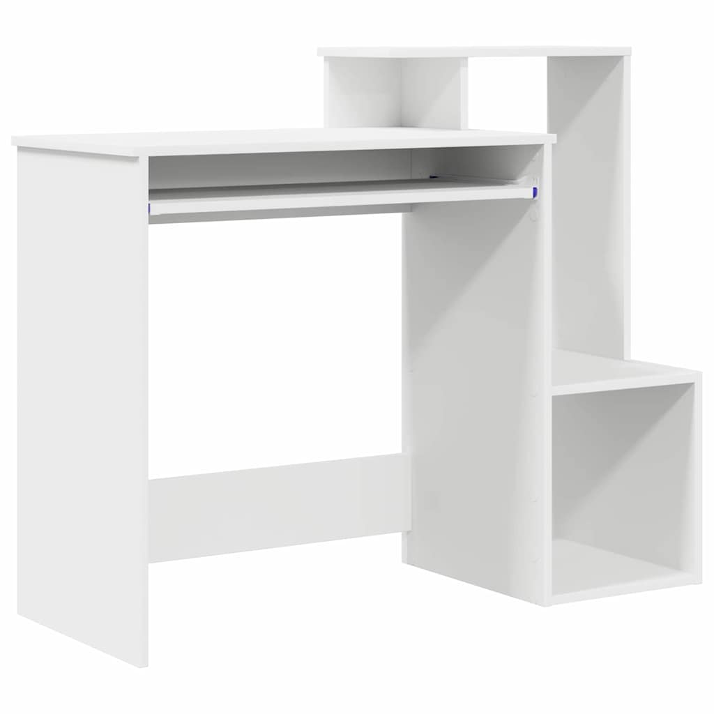 Белый стол с полкой 106 x 41 x 88,5 см ДСП