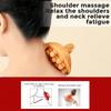 14 Beads Handheld Gua Sha Massage Brush Natural Wood Waist Leg Body Meridian Scraping SPA Therapy Anti Cellulite Relaxation Tool
