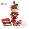 DIY Projects for Winter Festivals Patchwork Ornament Kit Christmas Holiday Decoration, Decorative Fabric Creative Festive Living Space Accents