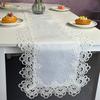 Европейский кружевной стол Флаг полые прямоугольные плоские угловые скатерти водорастворимая кружевная жаккардовая ткань полоса стол