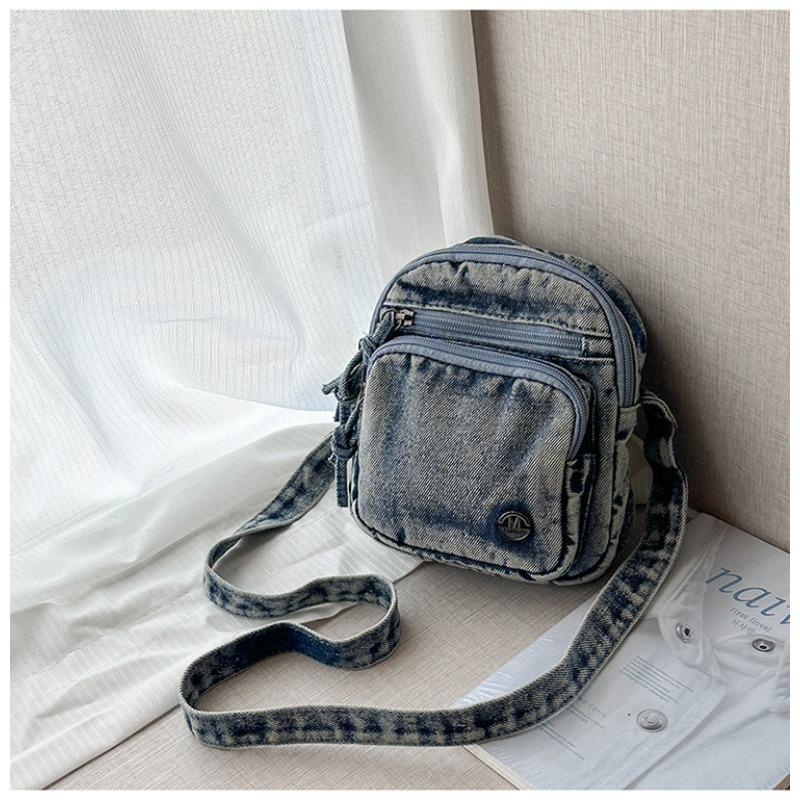 Джинсовая сумка женская летняя новая модная нишевая на плечо, сумка-мессенджер, высококлассная сумка для мобильного телефона