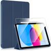 Case + Tempered Glass - for iPad A16 - 11 Inch - Protection - Adjustable Stand - Navy Blue