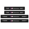 4pcs New Car Door Sill Threshold Carbon Fiber Plate Decals Stickers For BMW M8 M7 M6 M5 M4 M3 M2 M1 F30 F10 F15 E30 E46 E90 E60 CM5