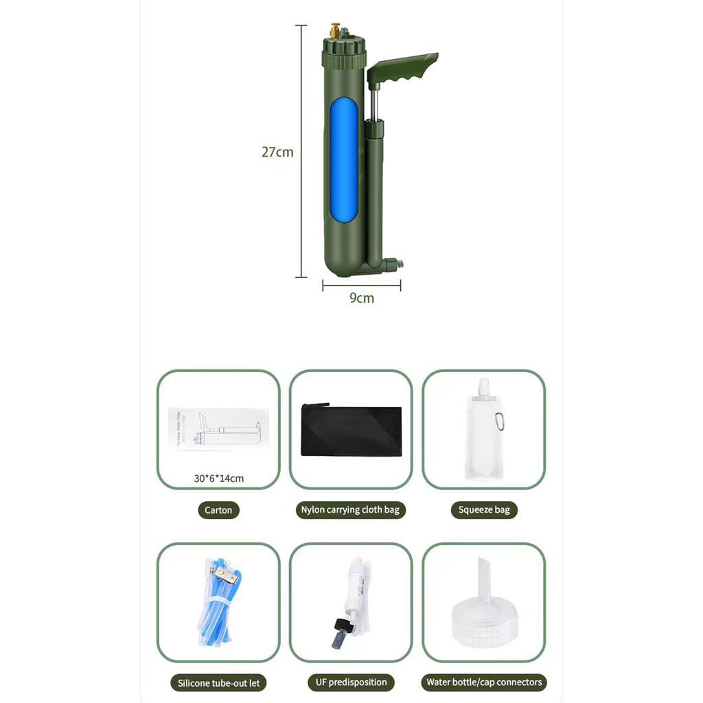 Фильтр для воды на открытом воздухе, очиститель обратного осмоса, для путешествий, кемпинга, пешего туризма