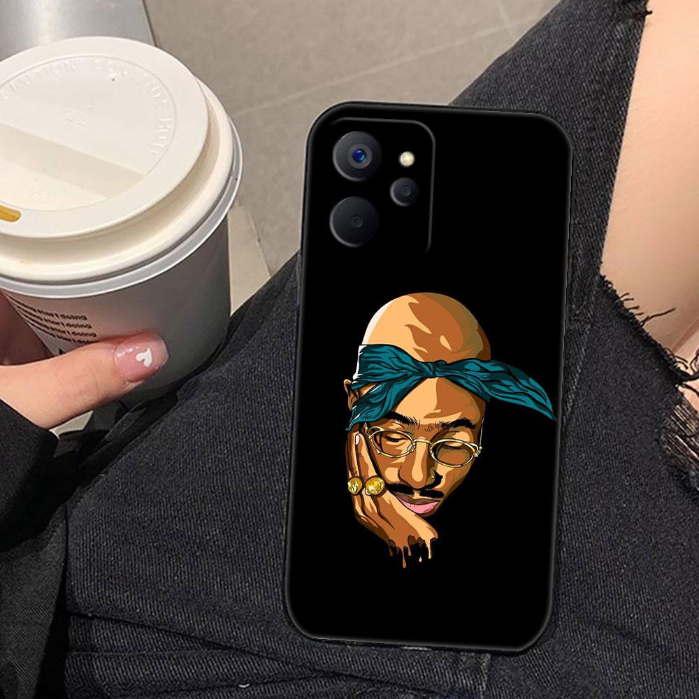 Чехол для телефона с изображением рэпера 2pac Tupac Yinuoda для Realme C75 C71 C65 C63 C55 C53 C35 C33 C30 C21 C11 7 6 5 GT NEO 2 NARZO 50 X50 50I