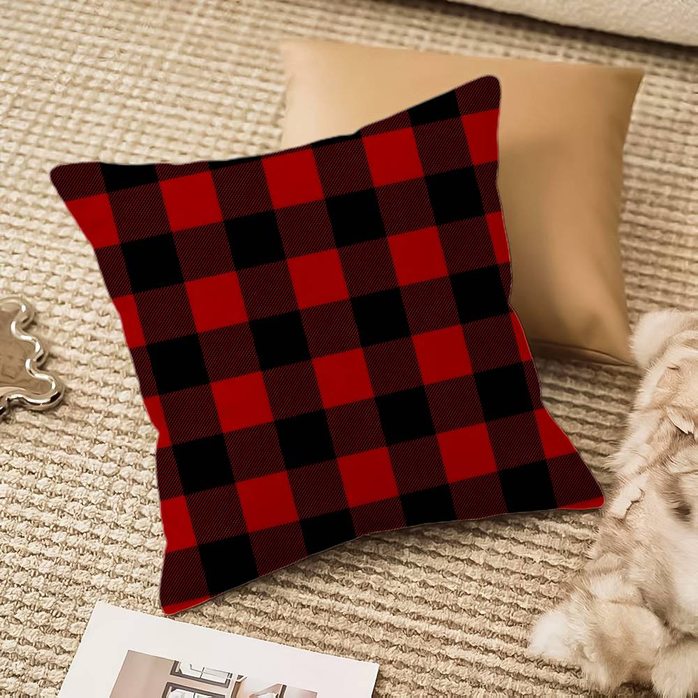 Рождественская специальная наволочка Шелковистый короткий плюш с невидимой молнией Пылезащитный чехол для диванной подушки