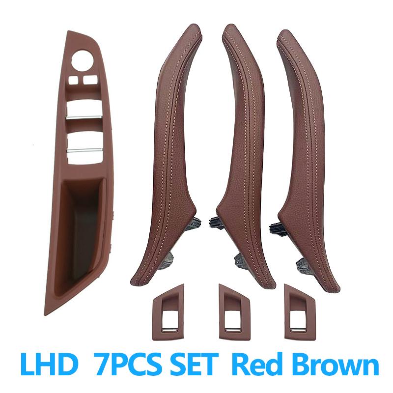 LHD RHD 6 цветов 7 шт. кожаные ручки для межкомнатных дверей замена для BMW 5 серии F10 F11 F18 520 523 525 528 530