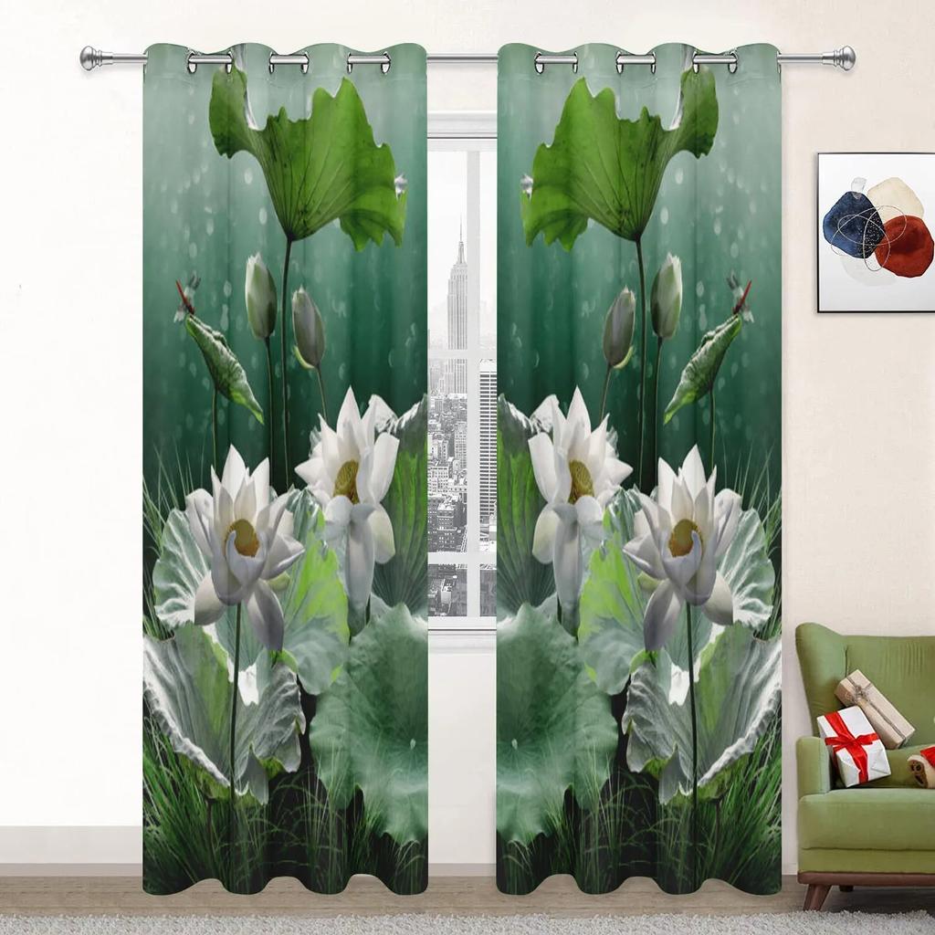 Шторы Lotus High Shading для гостиной, затемняющие шторы для спальни, эстетичные шторы для спальни, новые