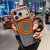Сотовая вращающаяся магнитная присоска-держатель подходит для iPhone18promax с сетчатым охлаждением, чехол для мобильного телефона Apple 17, противоударный ПК.