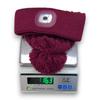 Factory Stock LED Beanie Hat Adult Unisex 100% Acrylic Cable Knit Pom Pom Cuffed LED for Night Outdoor Camping Fishing Skull Cap