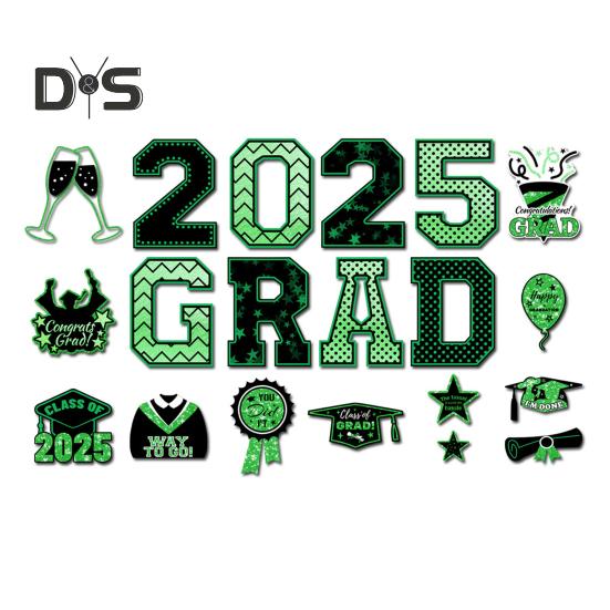 Магниты на автомобиль с поздравлениями с выпускным 2025 года, набор магнитных наклеек с поздравлениями с выпускным, магниты для украшения выпускного вечера, для автомобилей, почтового ящика на холодильник и гараж