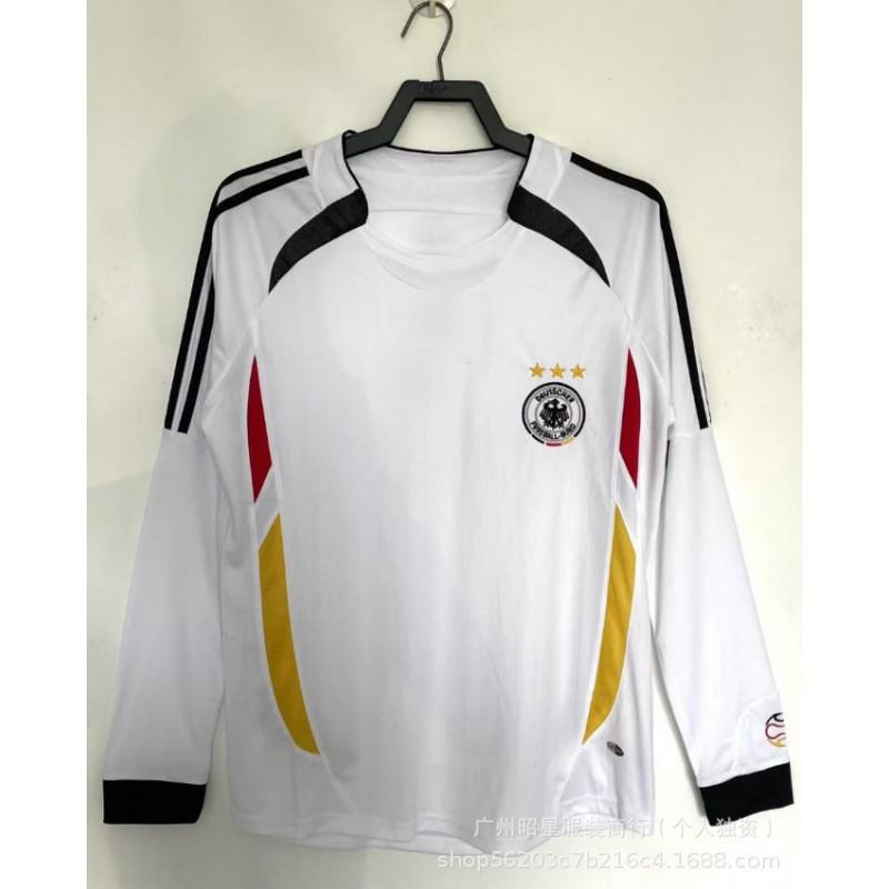 Vintage Long Sleeve Football Jersey 06 England Argentina Portugal Italy Brazil Sports Training Top