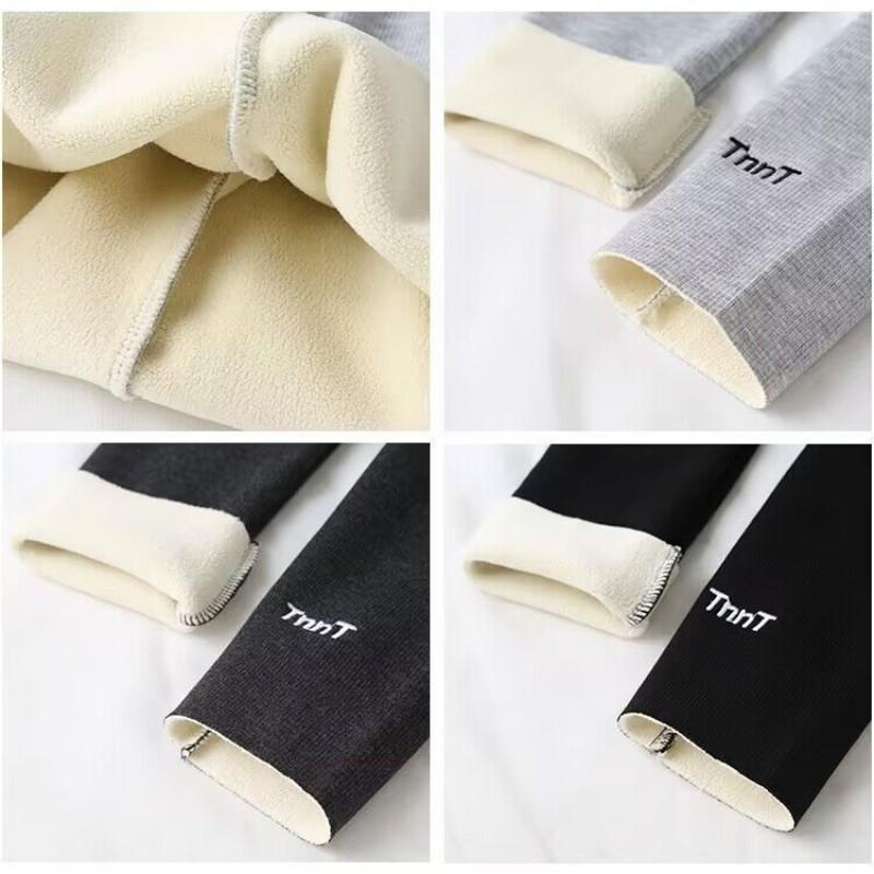 Детские зимние флисовые штаны для девочек, леггинсы, толстые, с высокой талией, узкие, детская одежда, брюки