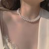 Party Gift Double Layer For Girls Women Necklace Korean Neck Jewelry Clavicle Chain Choker Pearl