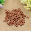 100Pcs/Lot Love Heart Shape Wood Sewing Appointment Wedding Decoration Buttons